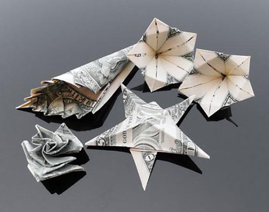 Υπέροχη τέχνη origami με χαρτονομίσματα (9)