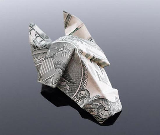 Υπέροχη τέχνη origami με χαρτονομίσματα (15)
