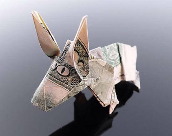 Υπέροχη τέχνη origami με χαρτονομίσματα (22)