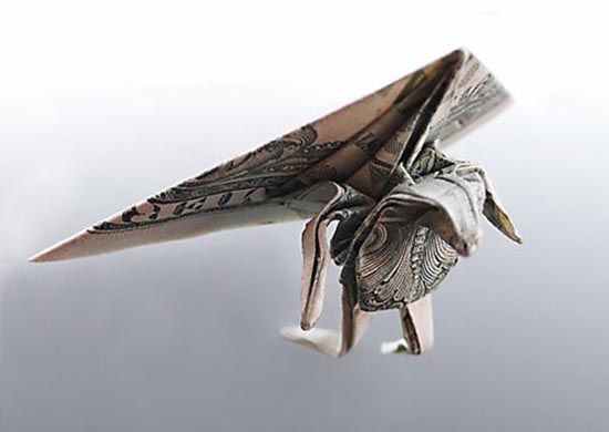 Υπέροχη τέχνη origami με χαρτονομίσματα (24)