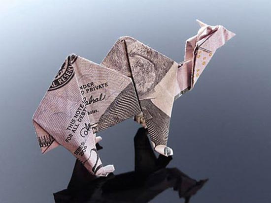 Υπέροχη τέχνη origami με χαρτονομίσματα (28)