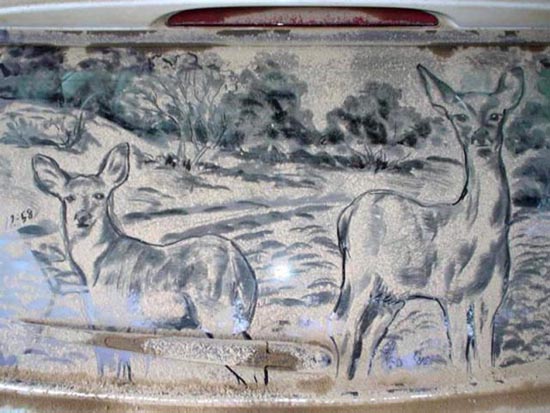Απίστευτη τέχνη σε σκονισμένα τζάμια αυτοκινήτων (5)