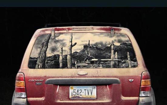 Απίστευτη τέχνη σε σκονισμένα τζάμια αυτοκινήτων (13)