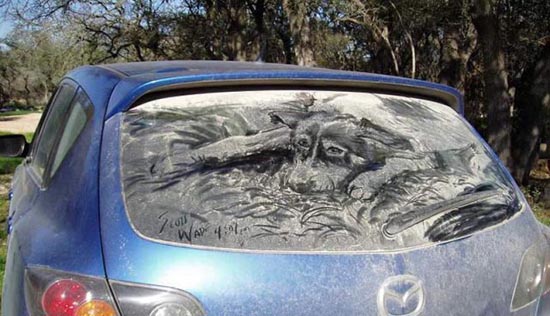 Απίστευτη τέχνη σε σκονισμένα τζάμια αυτοκινήτων (27)