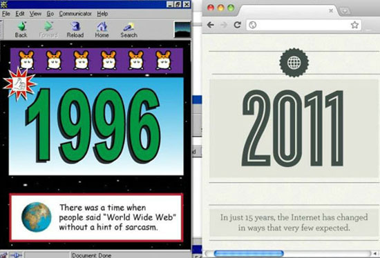 Internet: 1996 vs 2011 (Infographic) (1)