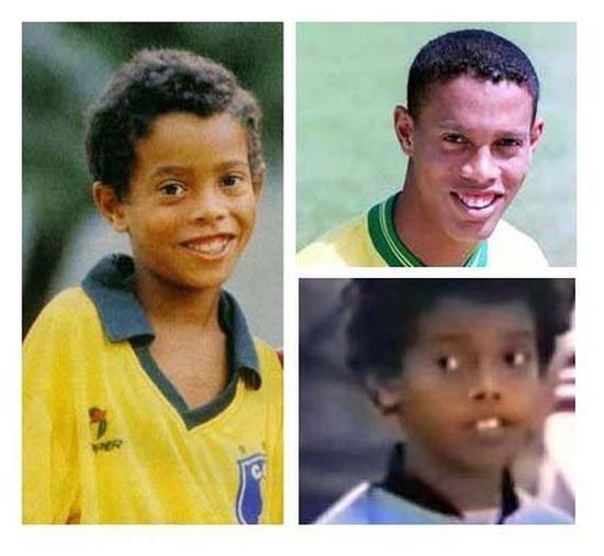 Διάσημοι ποδοσφαιριστές σε παιδική ηλικία και τώρα (25)