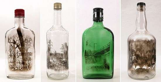Ζωγραφική με καπνό μέσα σε μπουκάλια (4)