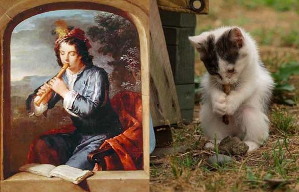 Όταν οι γάτες μιμούνται διάσημους πίνακες ζωγραφικής... (4)