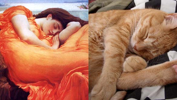 Όταν οι γάτες μιμούνται διάσημους πίνακες ζωγραφικής... (17)