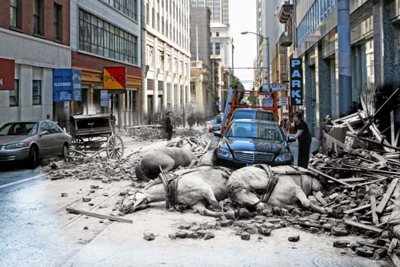 San Francisco μετά τον καταστροφικό σεισμό του 1906 και σήμερα (5)