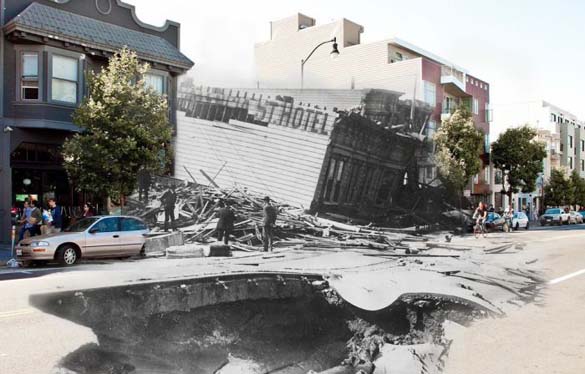 San Francisco μετά τον καταστροφικό σεισμό του 1906 και σήμερα (10)