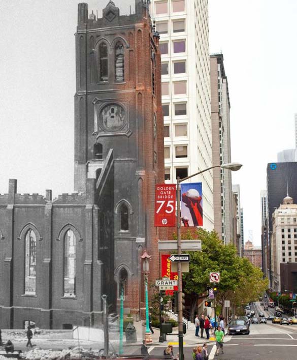 San Francisco μετά τον καταστροφικό σεισμό του 1906 και σήμερα (20)