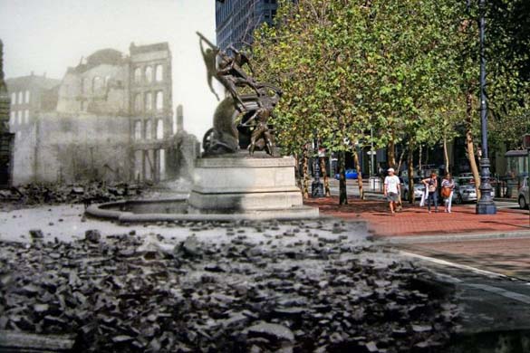 San Francisco μετά τον καταστροφικό σεισμό του 1906 και σήμερα (23)