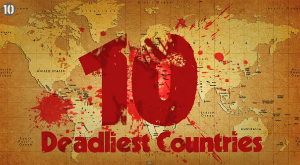 Οι 10 πιο... φονικές χώρες στον κόσμο