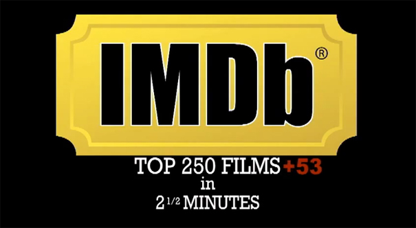 Οι 250 κορυφαίες ταινίες σε 2,5 λεπτά
