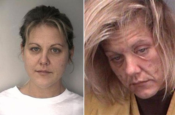 People before and after the use of drugs (1)