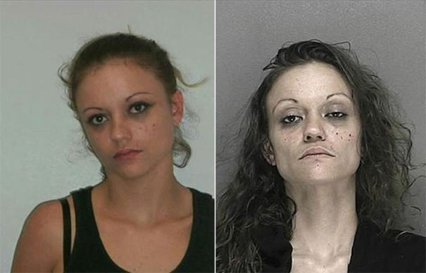 People before and after the use of drugs (3)