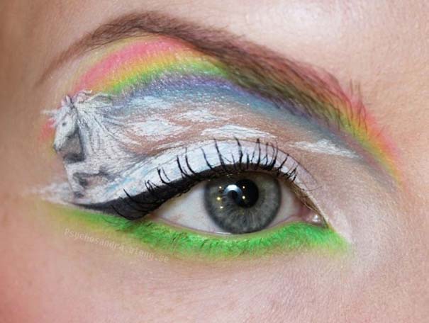 Makeup Artist ζωγραφίζει εκπληκτικές σκηνές στα βλέφαρα της (7)