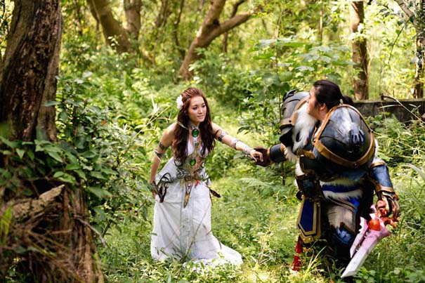 Ζευγάρι έκανε γάμο World Of Warcraft (3)