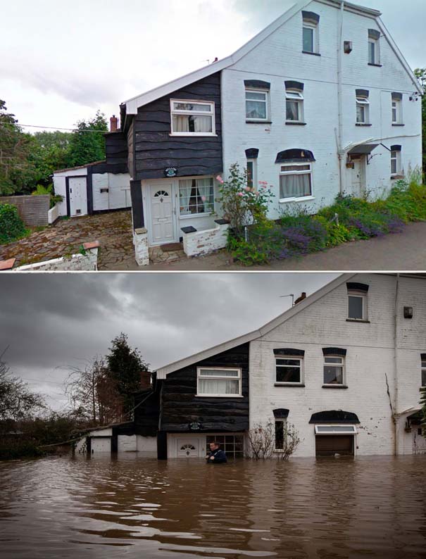 Πριν και μετά τις φονικές πλημμύρες στη Βρετανία (16)