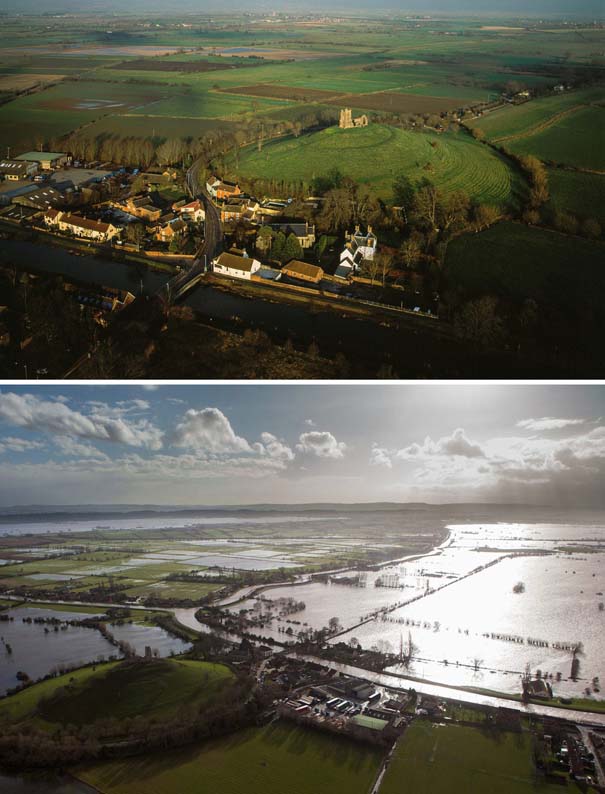 Πριν και μετά τις φονικές πλημμύρες στη Βρετανία (11)