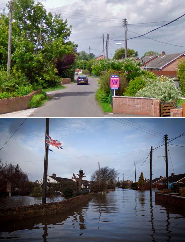 Πριν και μετά τις φονικές πλημμύρες στη Βρετανία (13)