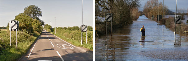 Πριν και μετά τις φονικές πλημμύρες στη Βρετανία (4)