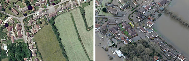 Πριν και μετά τις φονικές πλημμύρες στη Βρετανία (7)