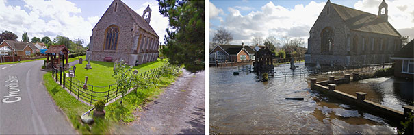 Πριν και μετά τις φονικές πλημμύρες στη Βρετανία (10)
