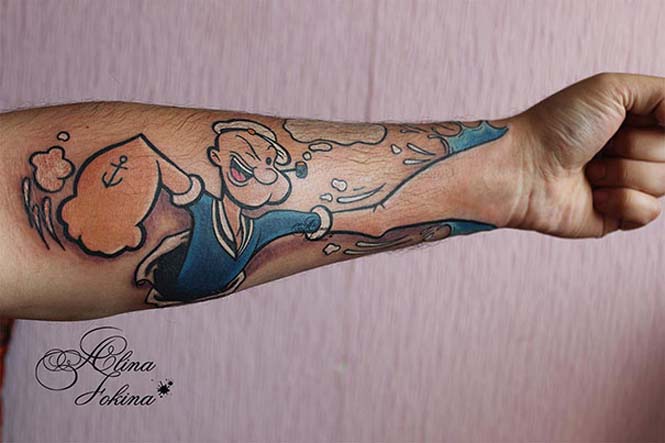 Δημιουργικά τατουάζ που αλληλεπιδρούν με το σώμα! (27)