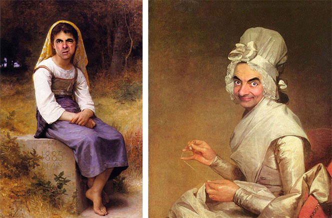 Ο Mr. Bean σε διάσημους πίνακες ζωγραφικής