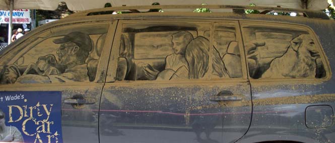 Καλλιτέχνης μετατρέπει σκονισμένα αυτοκίνητα σε έργα τέχνης (1)