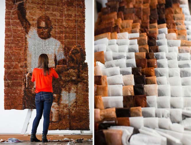 Ένα απίστευτο έργο τέχνης με 20.000 σακουλάκια τσαγιού (3)