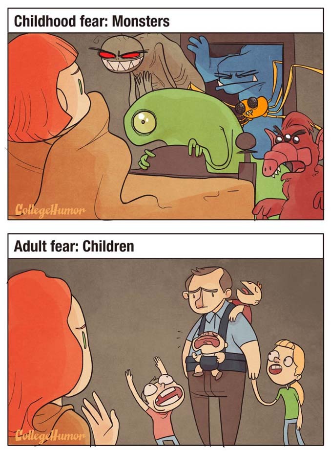 Παιδικοί φόβοι vs Φόβοι ενηλίκων (2)