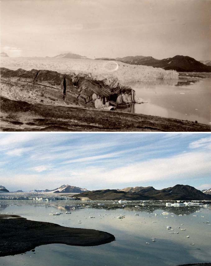 Η κλιματική αλλαγή μέσα από σοκαριστικές φωτογραφίες των παγετώνων της Αρκτικής (5)