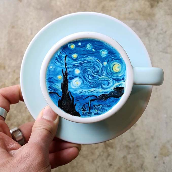 Κορεάτης barista μετατρέπει κούπες καφέ σε απίστευτα έργα τέχνης (1)