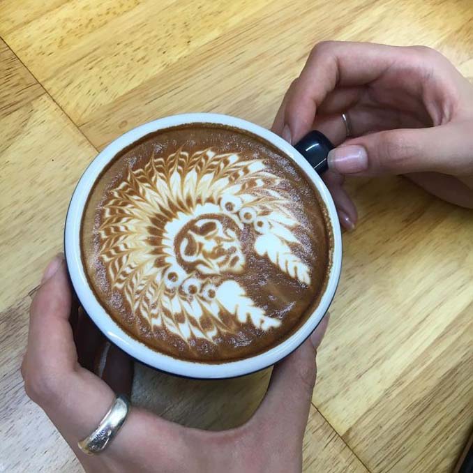 Κορεάτης barista μετατρέπει κούπες καφέ σε απίστευτα έργα τέχνης (6)