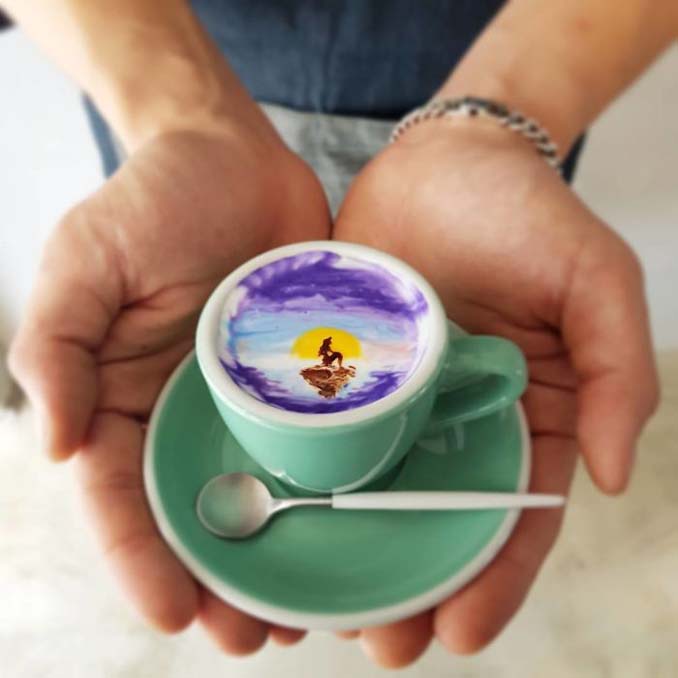 Κορεάτης barista μετατρέπει κούπες καφέ σε απίστευτα έργα τέχνης (7)