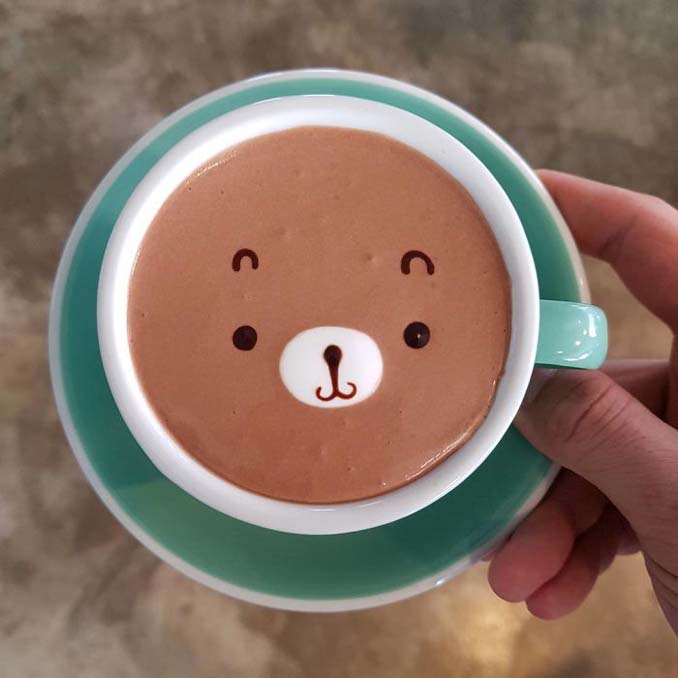 Κορεάτης barista μετατρέπει κούπες καφέ σε απίστευτα έργα τέχνης (11)