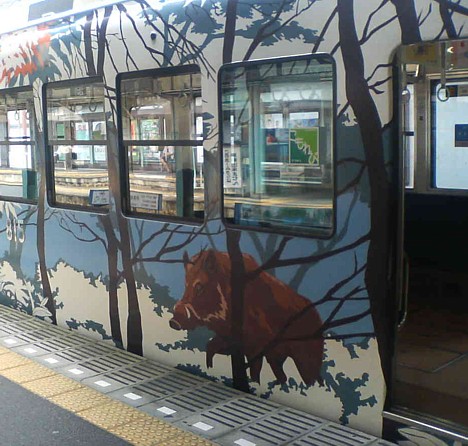 Ζωγραφισμένα τρένα στην Ιαπωνία
