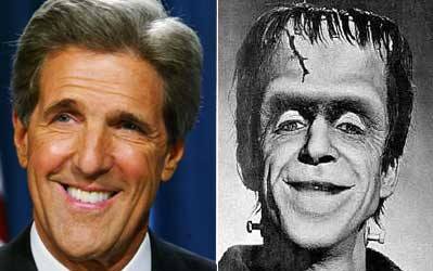 Διασημότητες που μοιάζουν με περίεργα πλάσματα/ John Kerry - Herman Munster