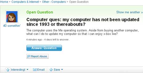 Αστείες ερωτήσεις στο Yahoo! Answers
