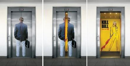 Παράξενες διαφημίσεις σε ασανσέρ