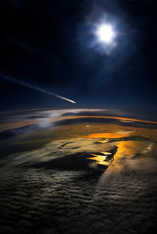 Φωτογραφία της ημέρας: Πτώση μετεωρίτη από το παράθυρο αεροπλάνου