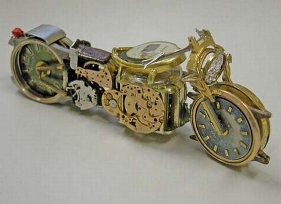 Απίστευτη τέχνη με παλιά ρολόγια (3)