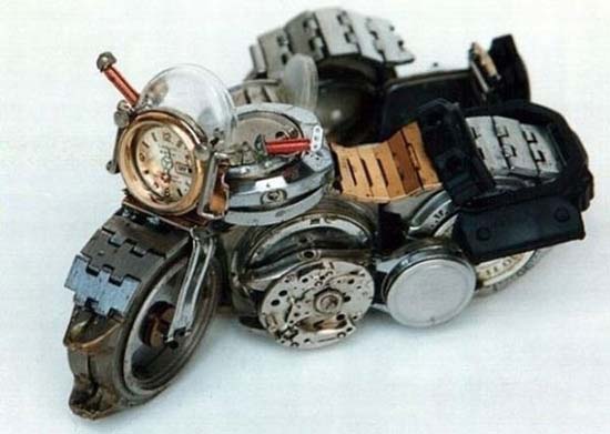 Απίστευτη τέχνη με παλιά ρολόγια (4)