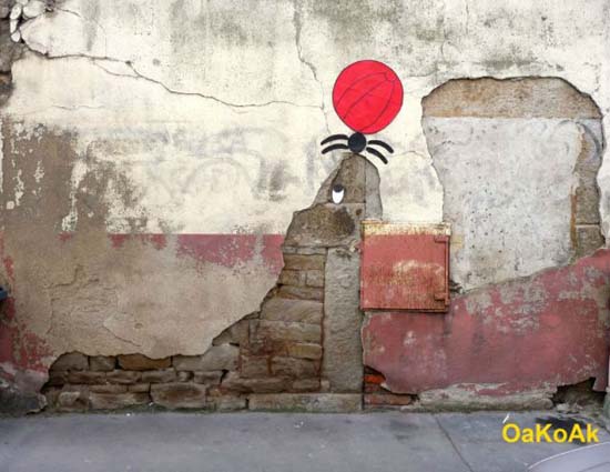 Χιουμοριστική τέχνη του δρόμου από τον OaKoAk (3)