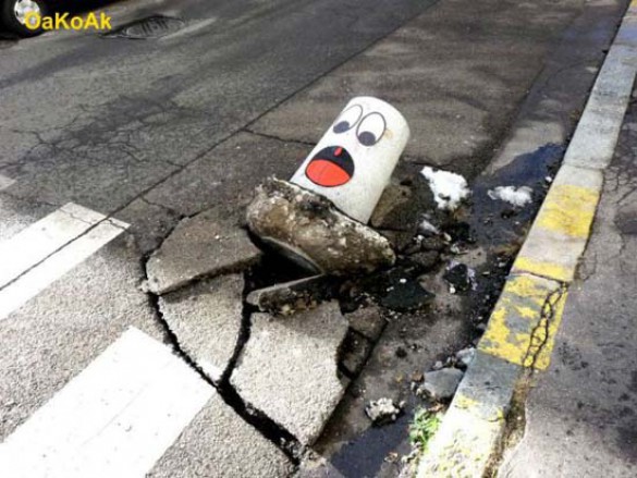 Χιουμοριστική τέχνη του δρόμου από τον OaKoAk (10)