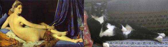 Όταν οι γάτες μιμούνται διάσημους πίνακες ζωγραφικής... (8)