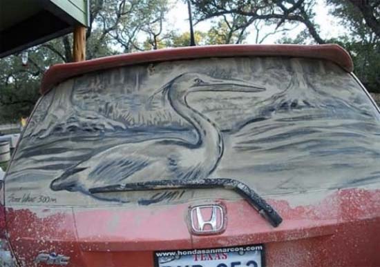 Τέχνη σε σκονισμένα αυτοκίνητα (15)